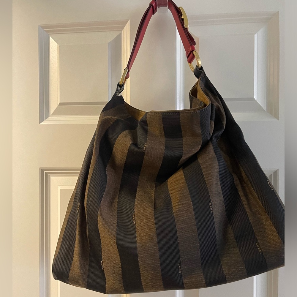 Large Fendi Pequin hobo